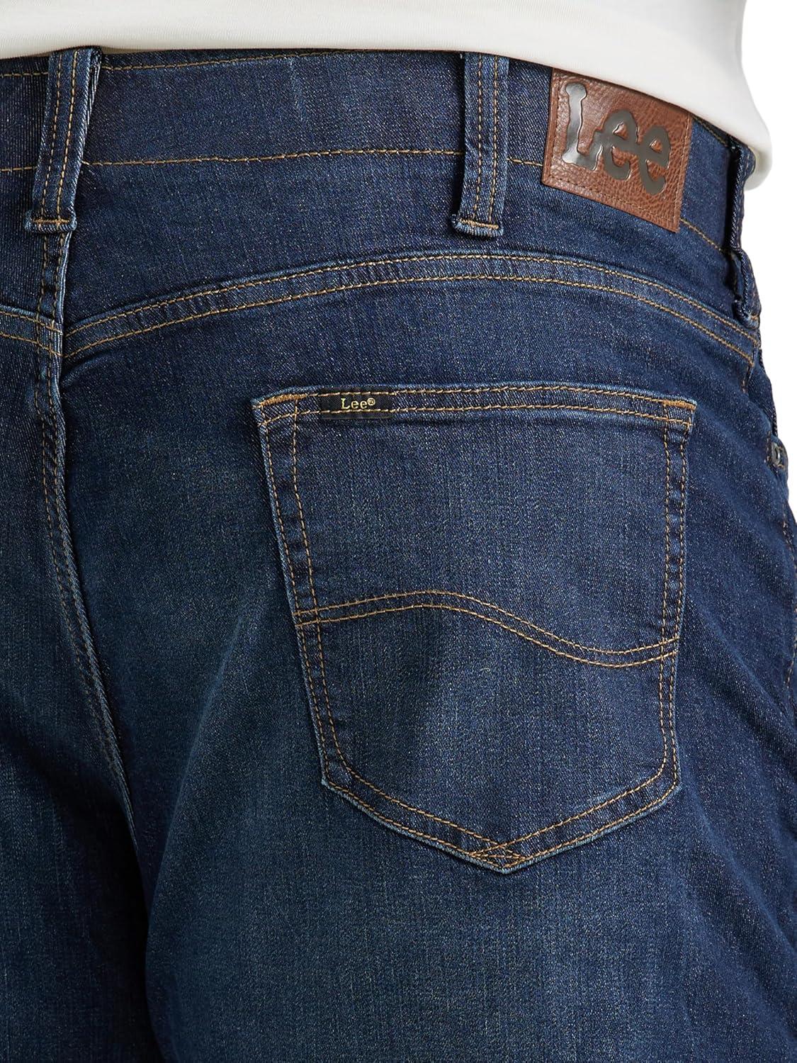 imageLee Mens Big amp Tall Extreme Motion Athletic Taper JeanBlue Strike