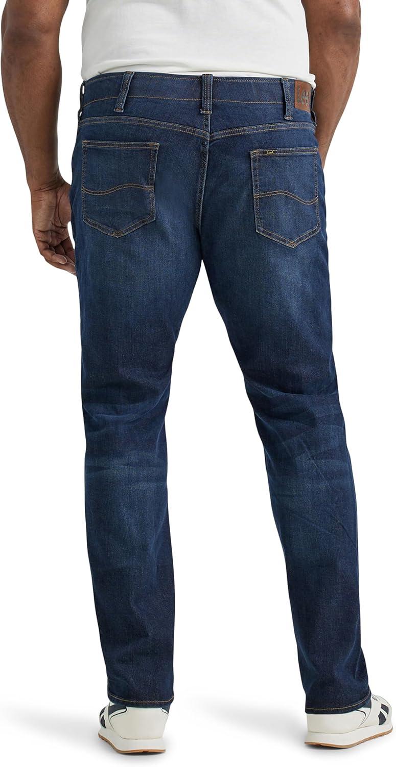 imageLee Mens Big amp Tall Extreme Motion Athletic Taper JeanBlue Strike