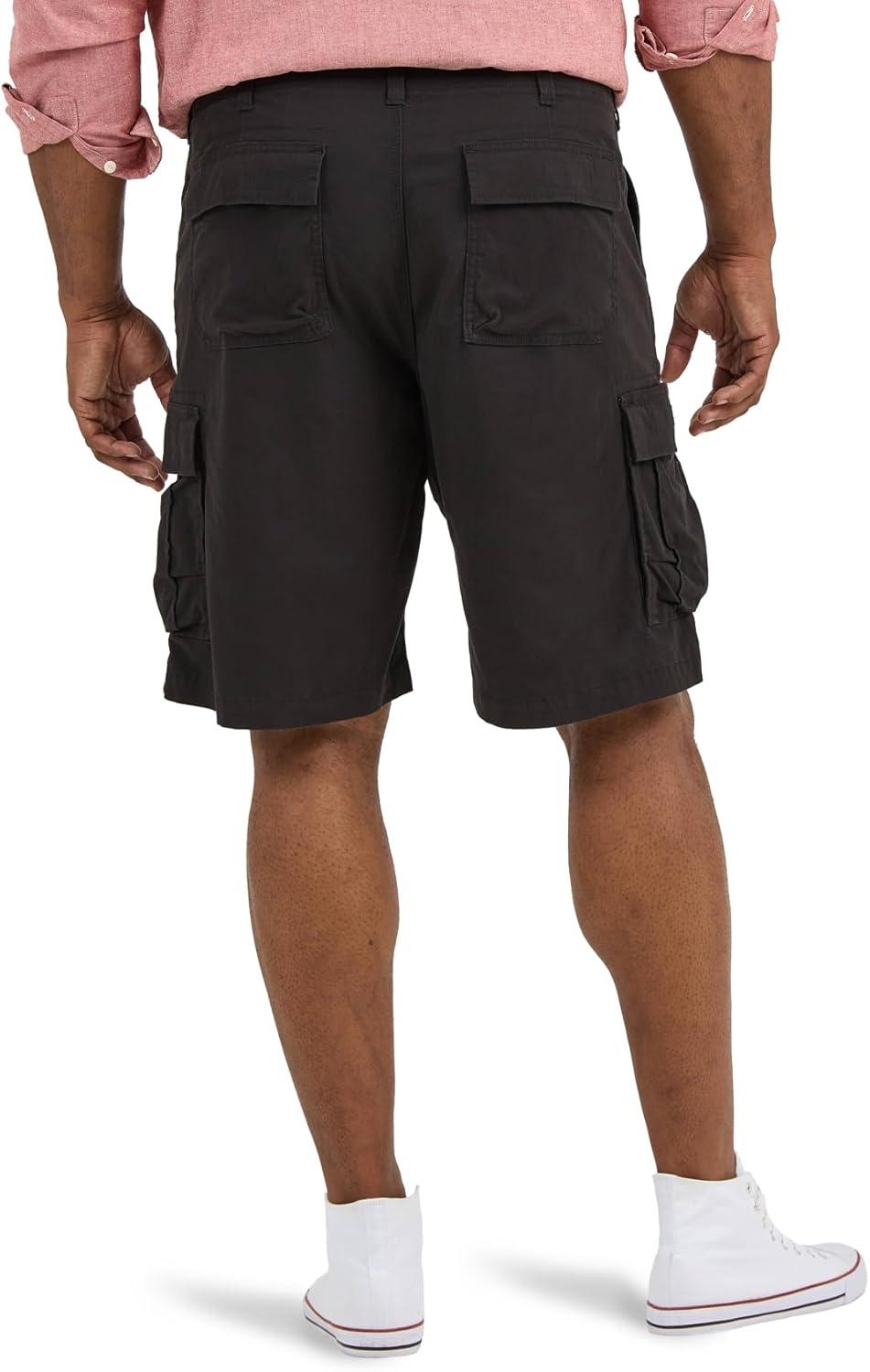 imageLee Mens Big amp Tall Extreme Motion Carolina Cargo ShortBlack