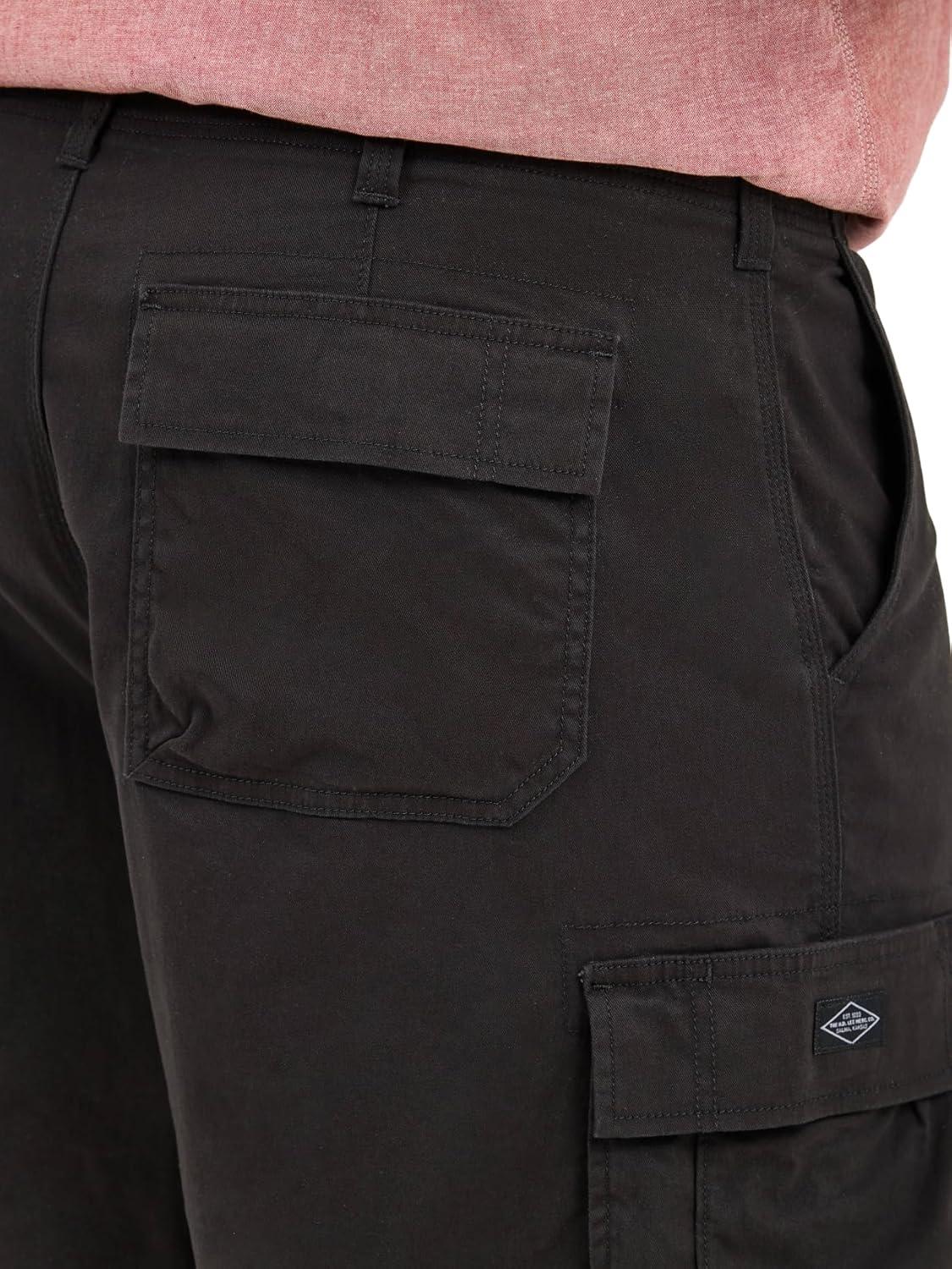 imageLee Mens Big amp Tall Extreme Motion Carolina Cargo ShortBlack