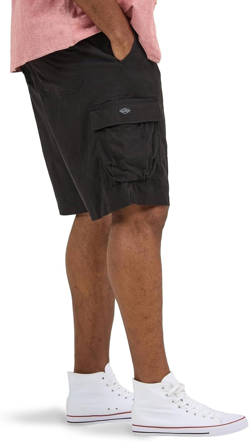 imageLee Mens Big amp Tall Extreme Motion Carolina Cargo ShortBlack