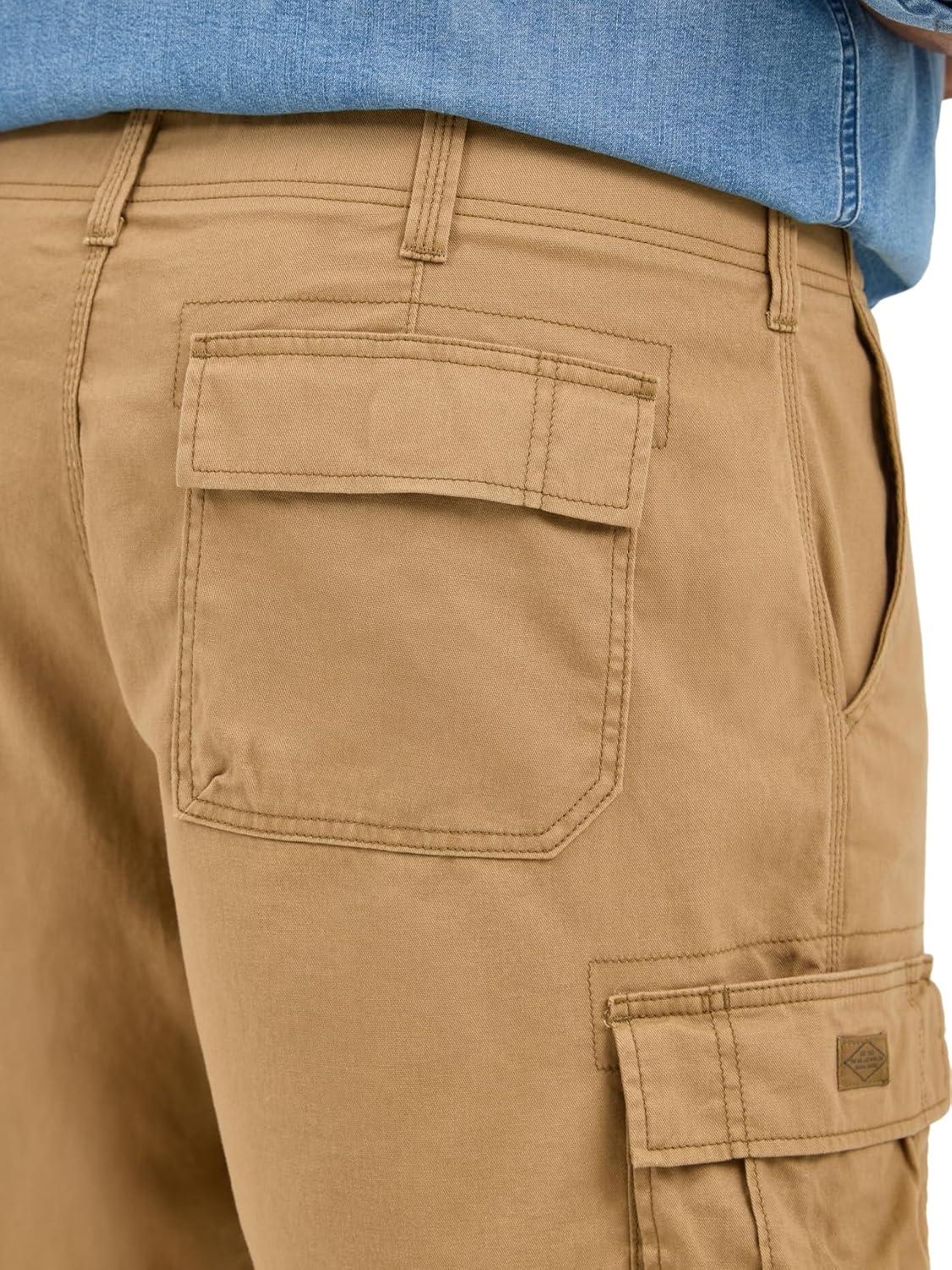 imageLee Mens Big amp Tall Extreme Motion Carolina Cargo ShortBourbon