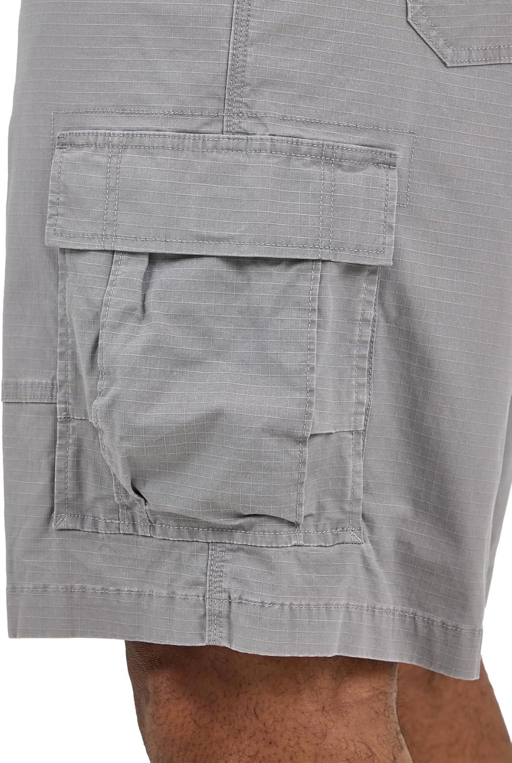 imageLee Mens Big amp Tall Extreme Motion Carolina Cargo ShortHd Lee Gray Ripstop