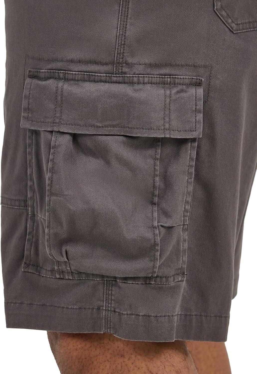 imageLee Mens Big amp Tall Extreme Motion Carolina Cargo ShortMortar Gray