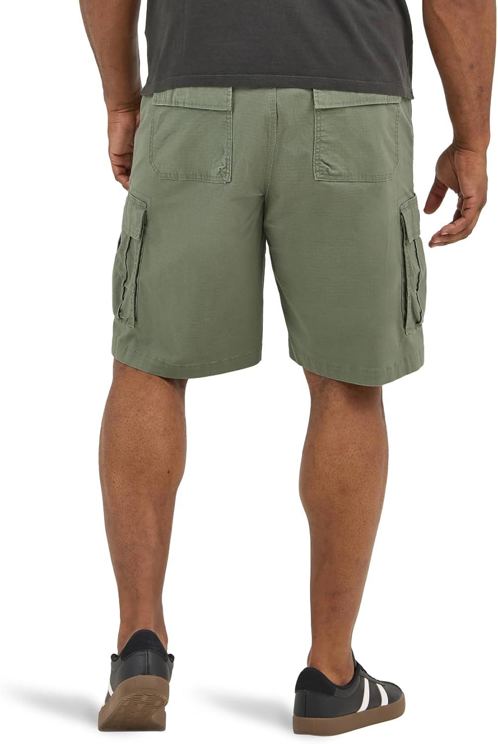 imageLee Mens Big amp Tall Extreme Motion Carolina Cargo ShortOlive Grove Ripstop