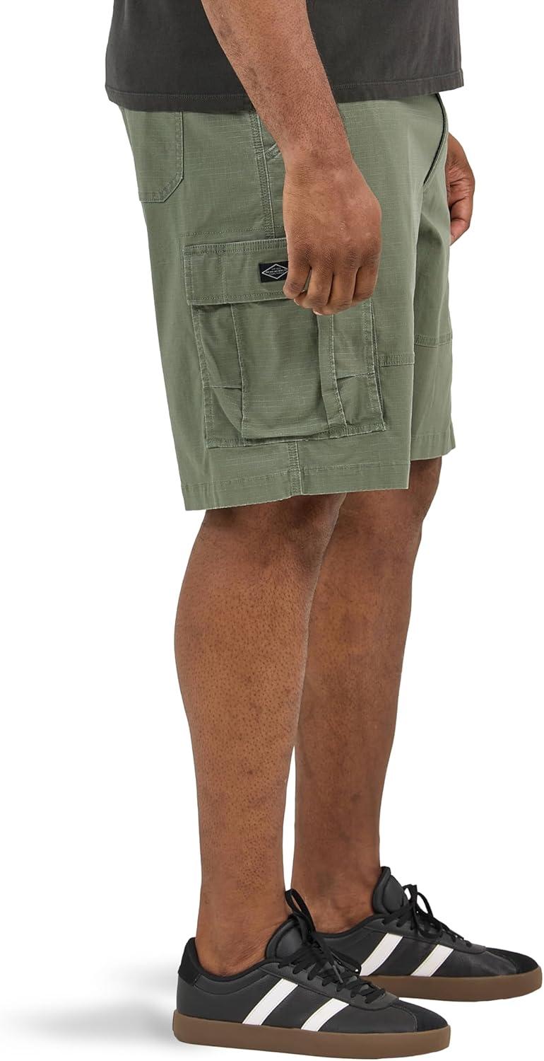 imageLee Mens Big amp Tall Extreme Motion Carolina Cargo ShortOlive Grove Ripstop
