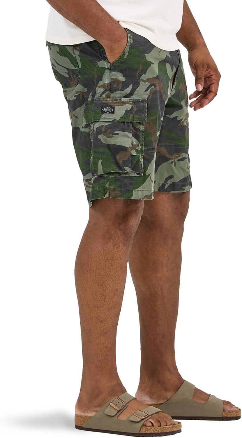 imageLee Mens Big amp Tall Extreme Motion Carolina Cargo ShortOlive Macon Camo Ripstop