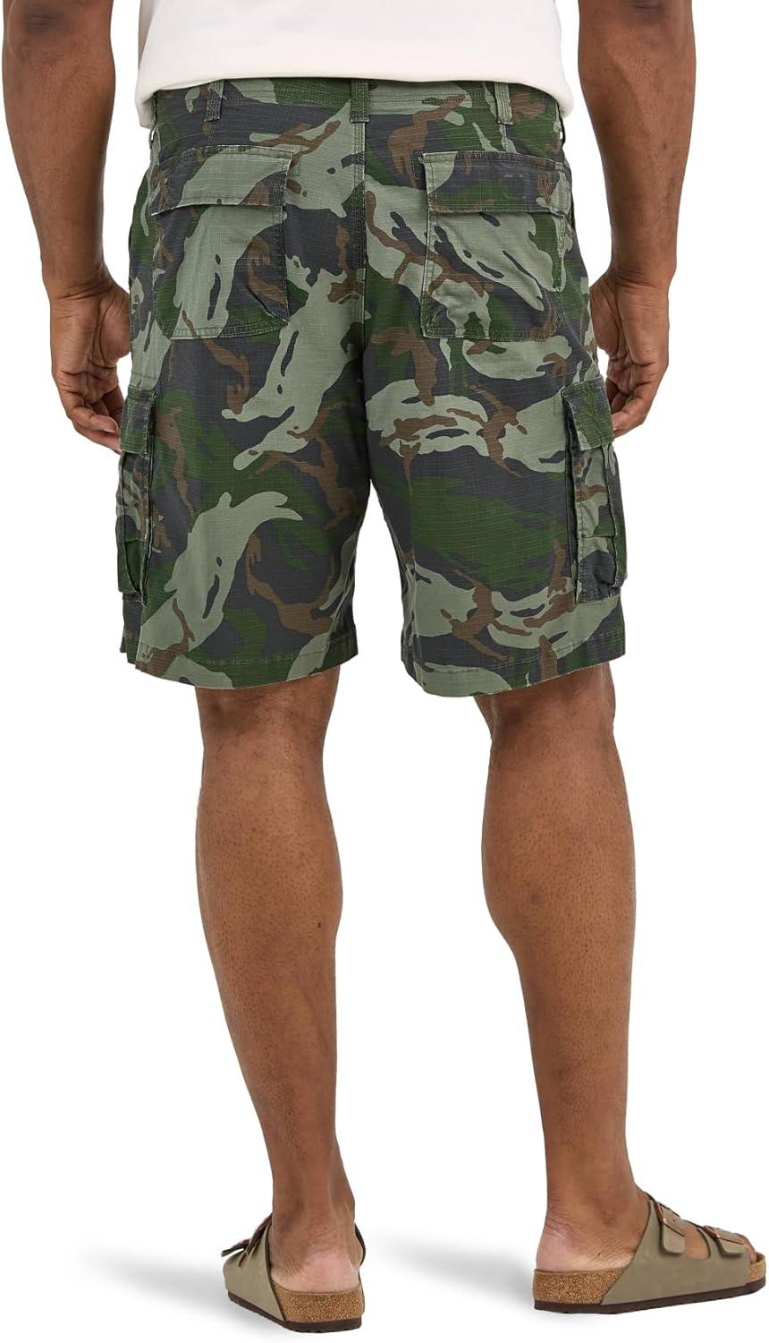 imageLee Mens Big amp Tall Extreme Motion Carolina Cargo ShortOlive Macon Camo Ripstop