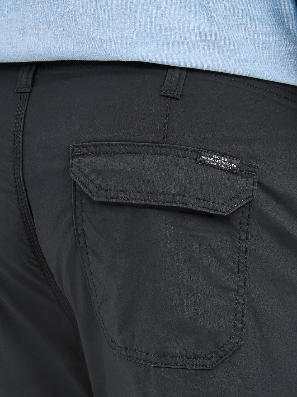 imageLee Mens Big amp Tall Extreme Motion Crossroad Cargo ShortBlack