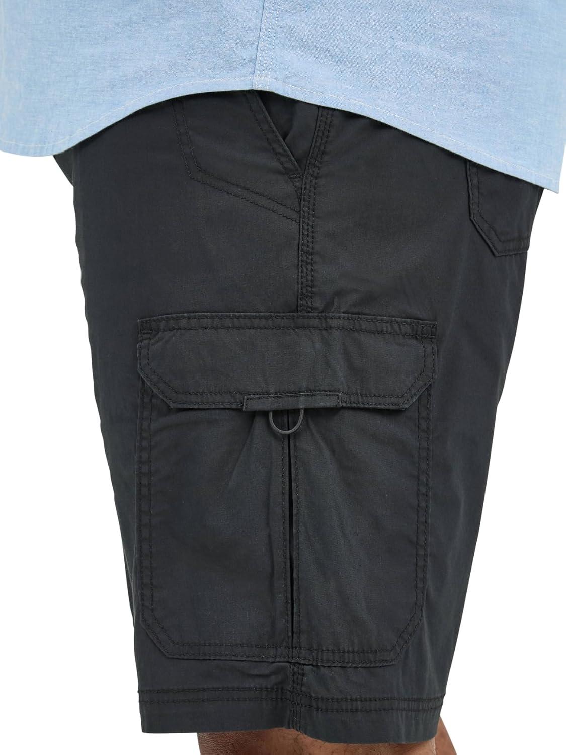 imageLee Mens Big amp Tall Extreme Motion Crossroad Cargo ShortBlack