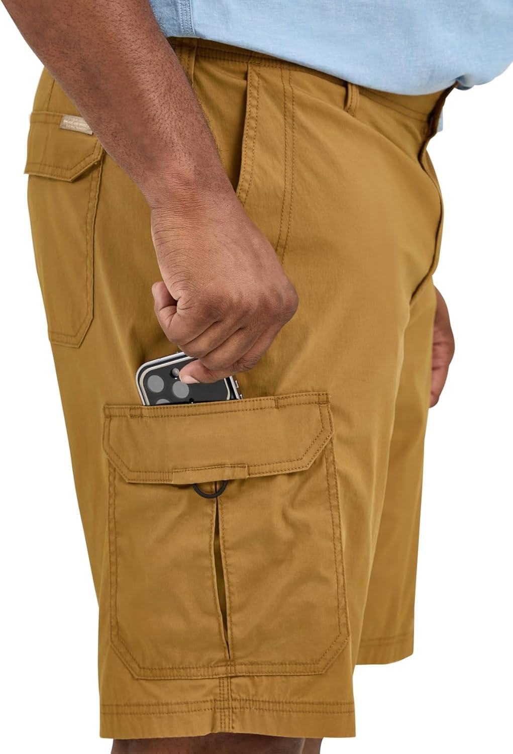 imageLee Mens Big amp Tall Extreme Motion Crossroad Cargo ShortGlazed Ginger