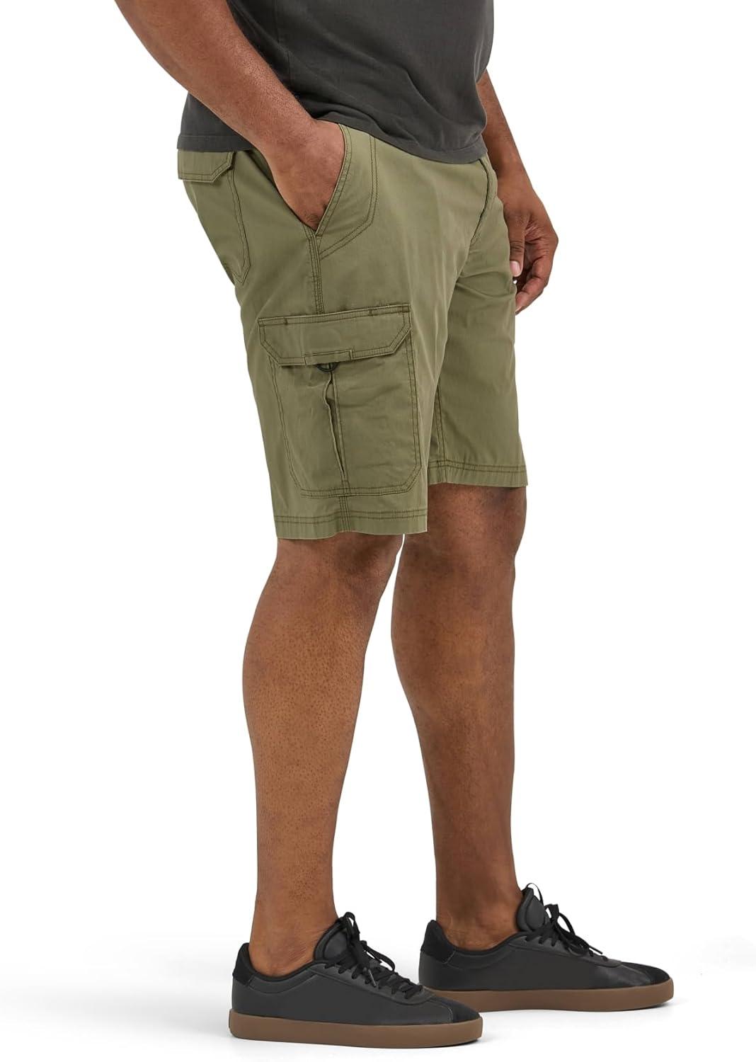 imageLee Mens Big amp Tall Extreme Motion Crossroad Cargo ShortOlive Night
