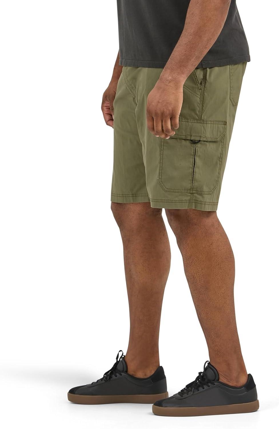 imageLee Mens Big amp Tall Extreme Motion Crossroad Cargo ShortOlive Night