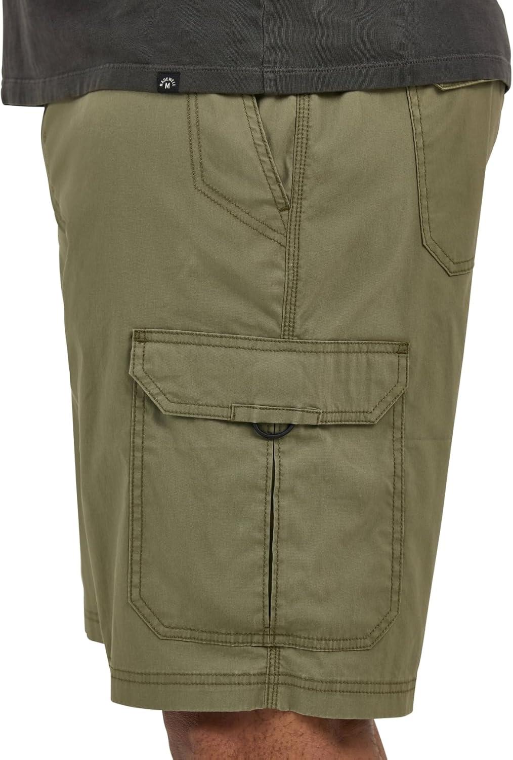 imageLee Mens Big amp Tall Extreme Motion Crossroad Cargo ShortOlive Night