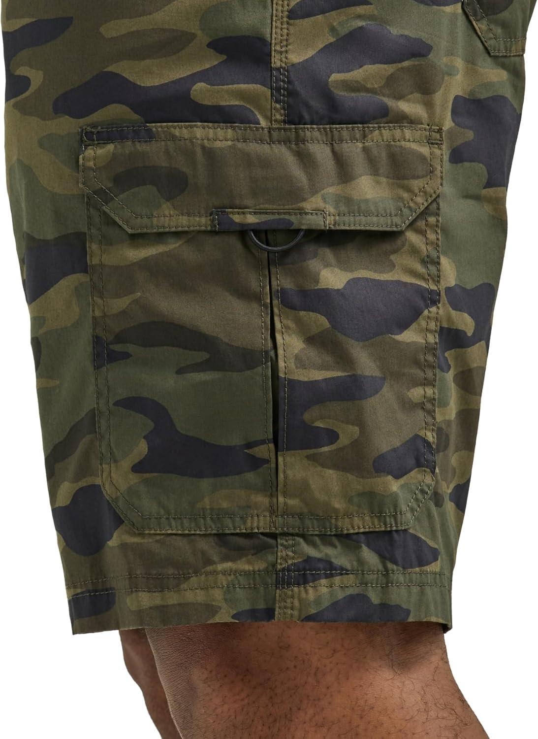 imageLee Mens Big amp Tall Extreme Motion Crossroad Cargo ShortTraditional Camo