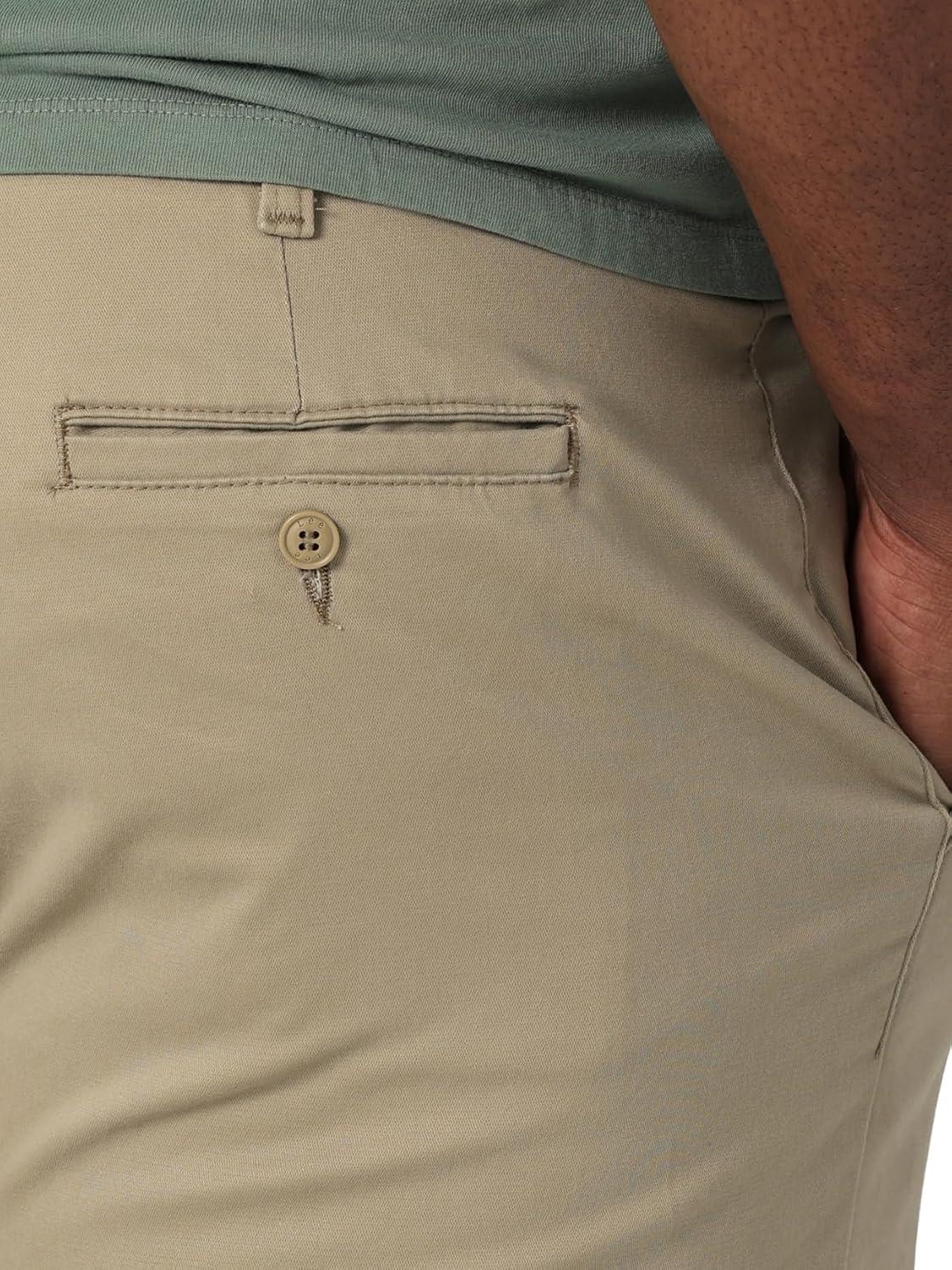 imageLee Mens Big amp Tall Extreme Motion Flat Front Regular Straight PantOriginal Khaki