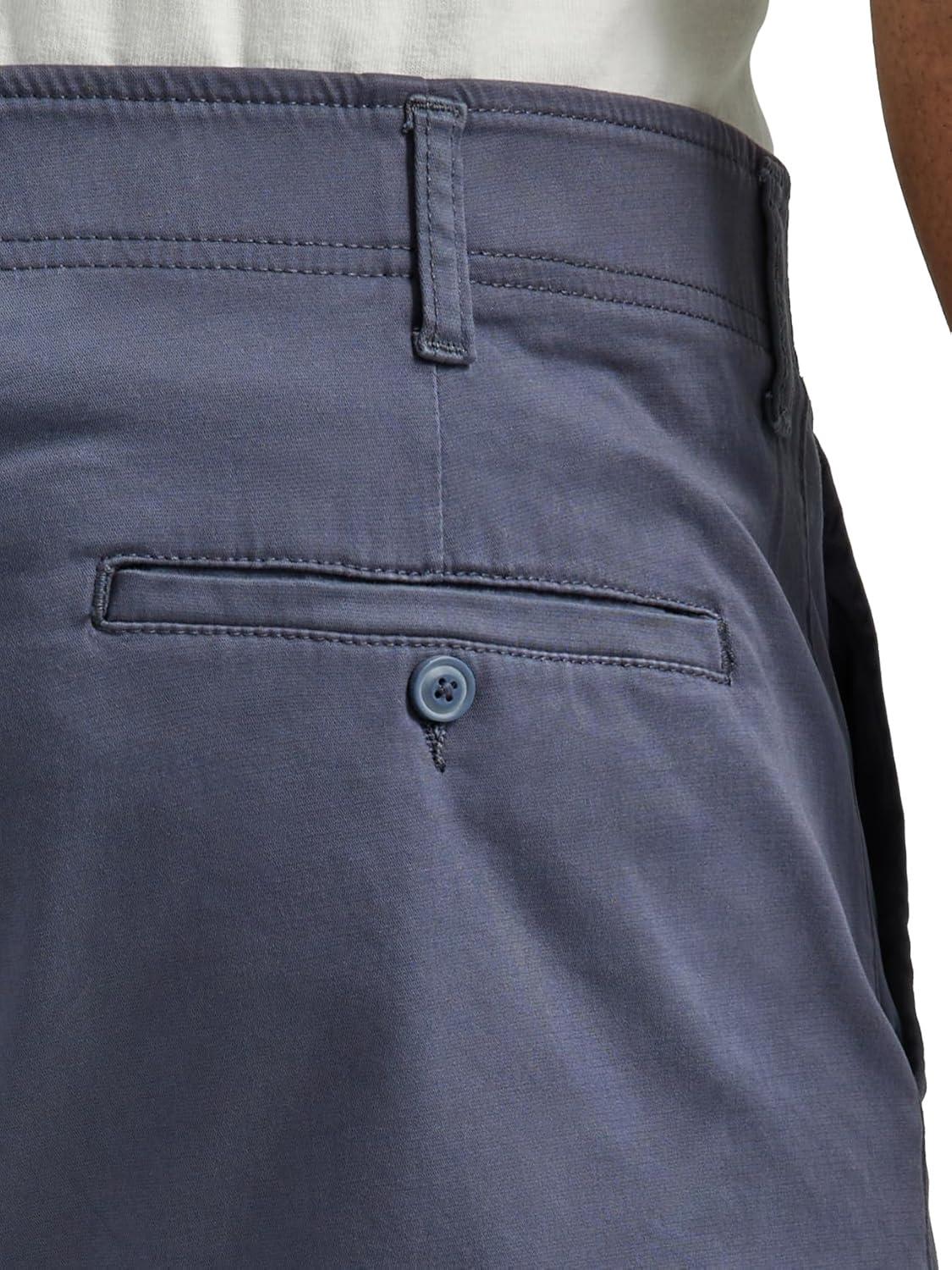 imageLee Mens Big amp Tall Extreme Motion Flat Front ShortNavy