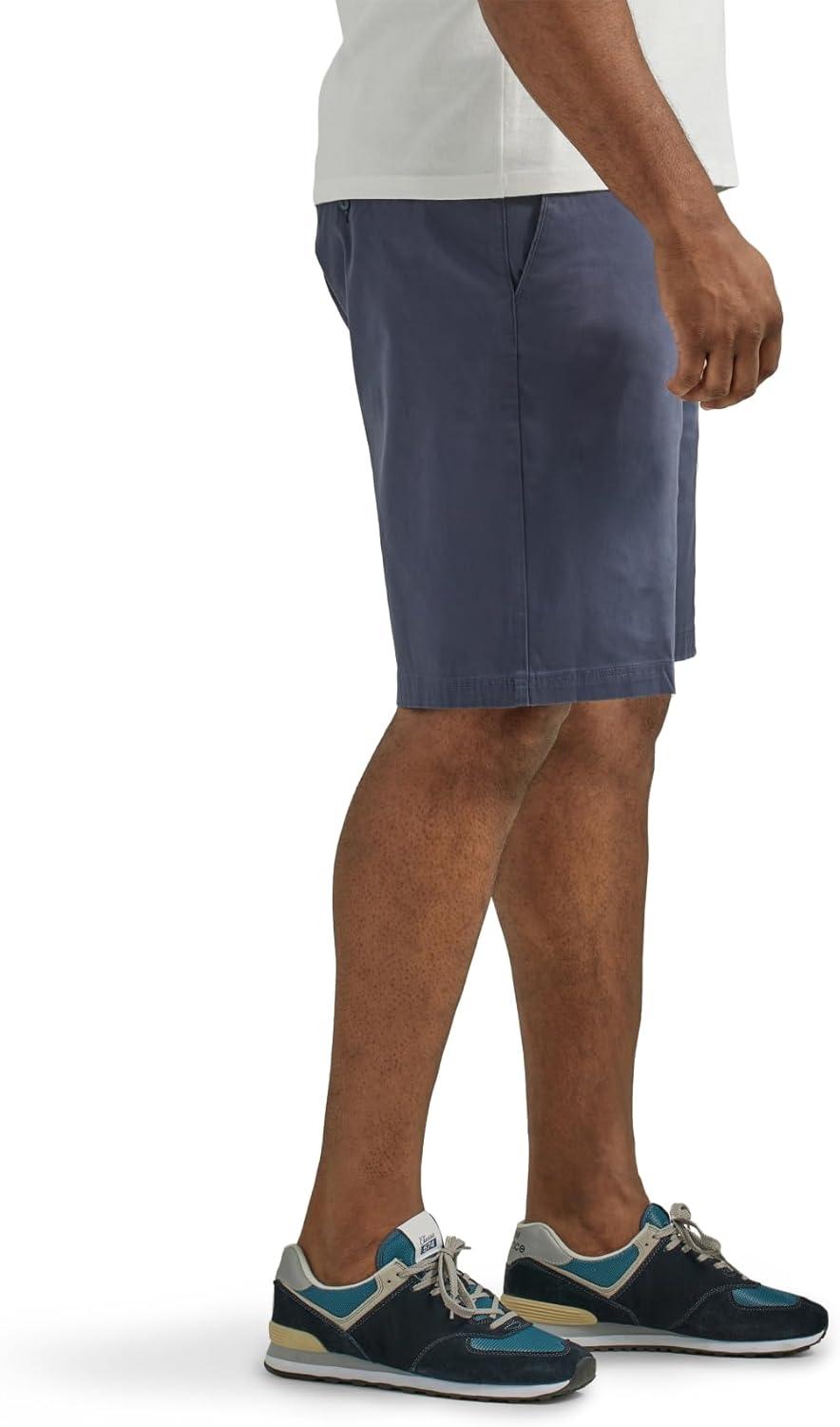 imageLee Mens Big amp Tall Extreme Motion Flat Front ShortNavy