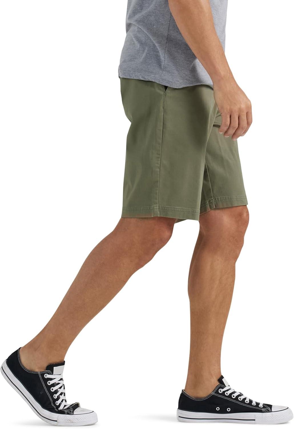 imageLee Mens Big amp Tall Extreme Motion Flat Front ShortOlive Grove