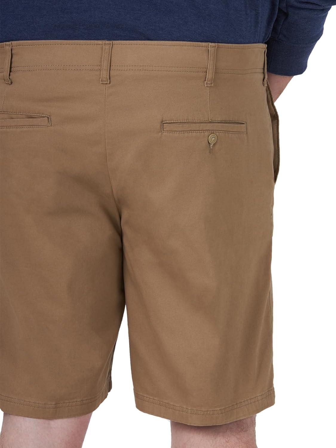 imageLee Mens Big amp Tall Extreme Motion Flat Front ShortOriginal Khaki