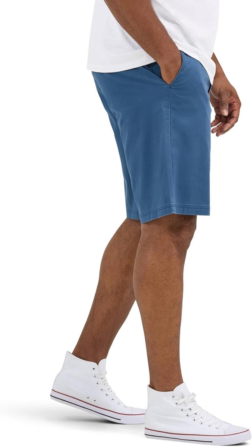imageLee Mens Big amp Tall Extreme Motion Flat Front ShortOrion Blue
