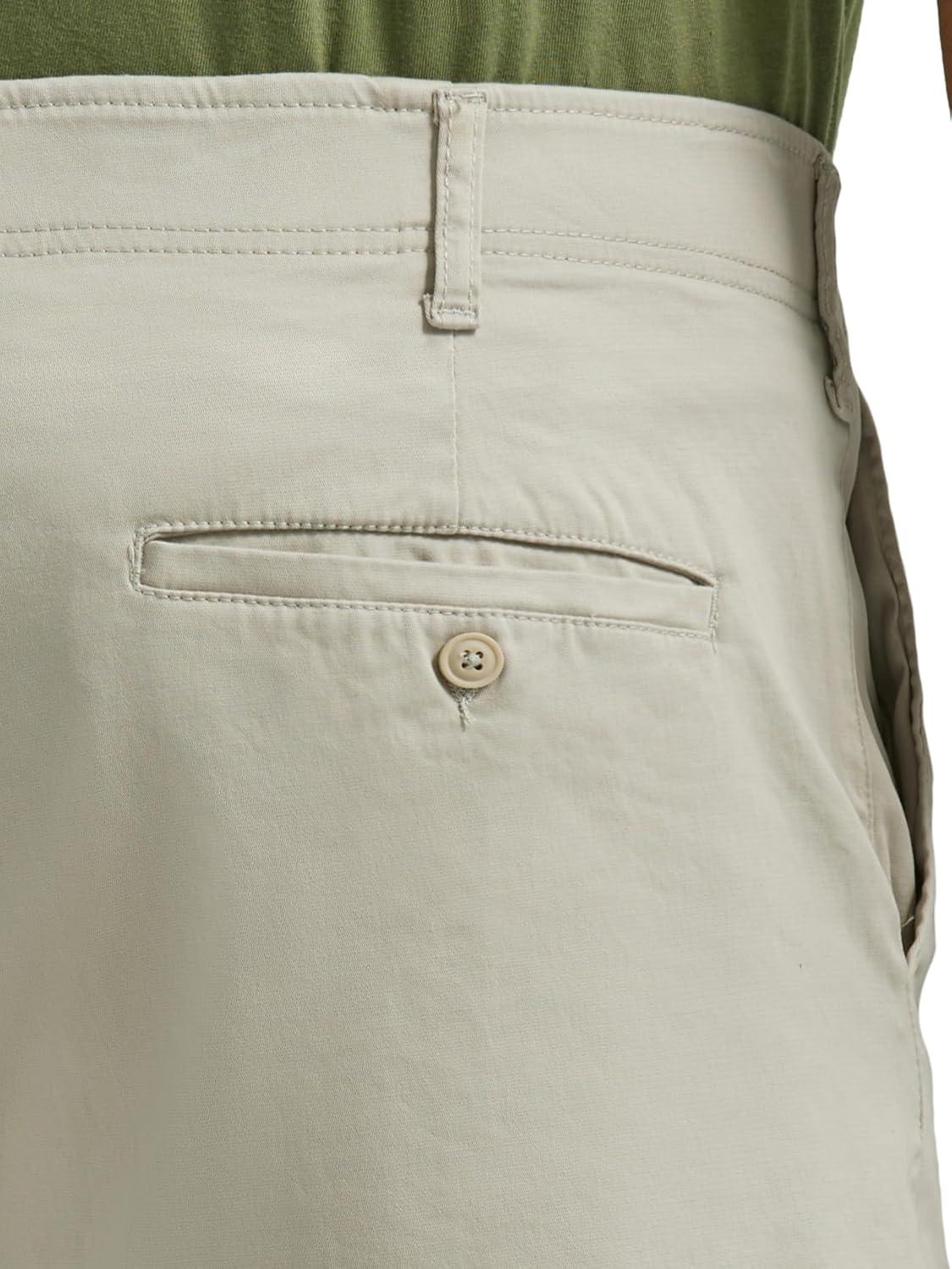 imageLee Mens Big amp Tall Extreme Motion Flat Front ShortStone