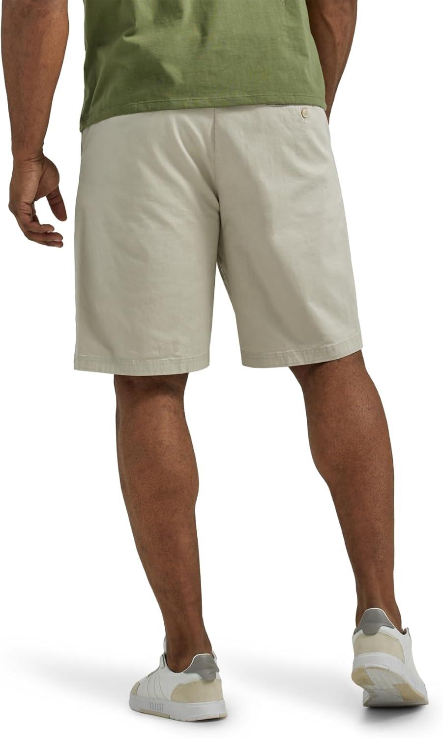 imageLee Mens Big amp Tall Extreme Motion Flat Front ShortStone