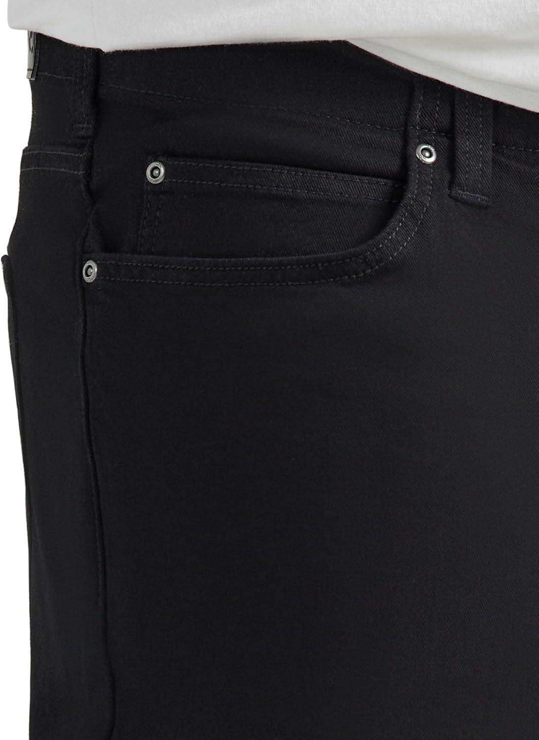 imageLee Mens Big amp Tall Extreme Motion Relaxed Straight JeanBlack