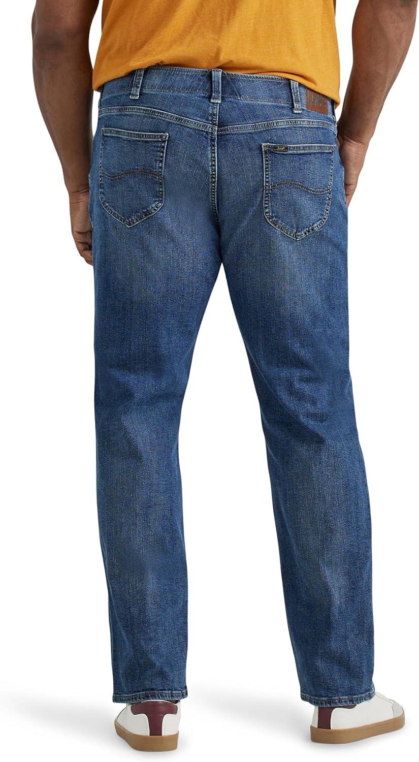 imageLee Mens Big amp Tall Extreme Motion Relaxed Straight JeanMaddox