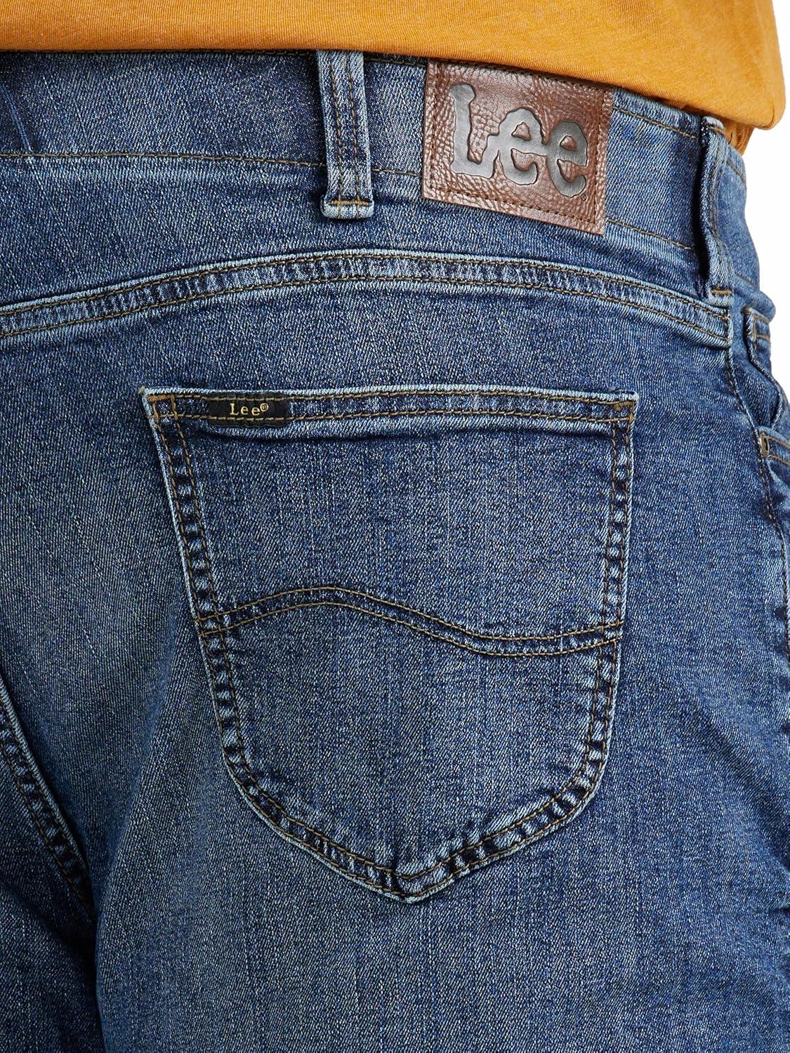 imageLee Mens Big amp Tall Extreme Motion Relaxed Straight JeanMaddox
