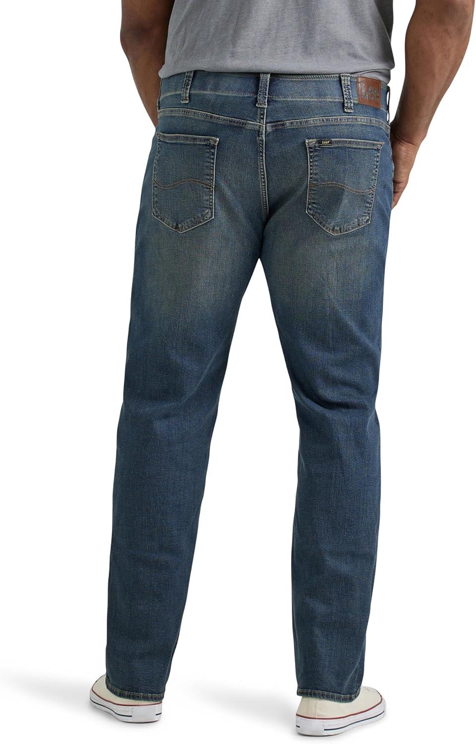 imageLee Mens Big amp Tall Extreme Motion Relaxed Straight JeanMaverick