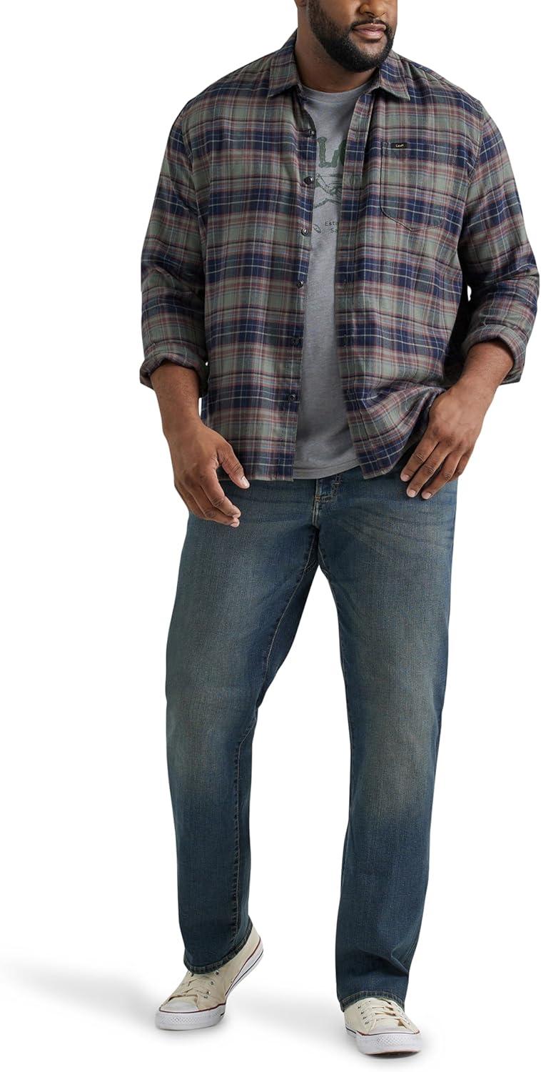 imageLee Mens Big amp Tall Extreme Motion Relaxed Straight JeanMaverick