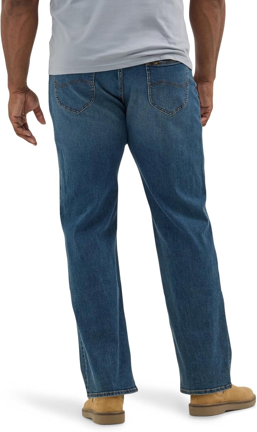 imageLee Mens Big amp Tall Extreme Motion Relaxed Straight JeanWarrior