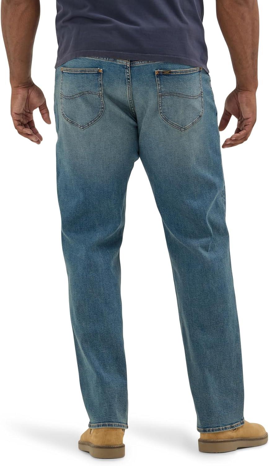 imageLee Mens Big amp Tall Extreme Motion Relaxed Straight JeanZone