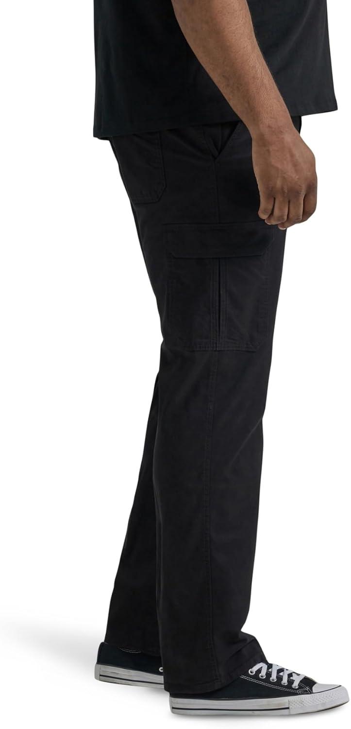 imageLee Mens Big amp Tall Extreme Motion Twill Cargo PantBlack