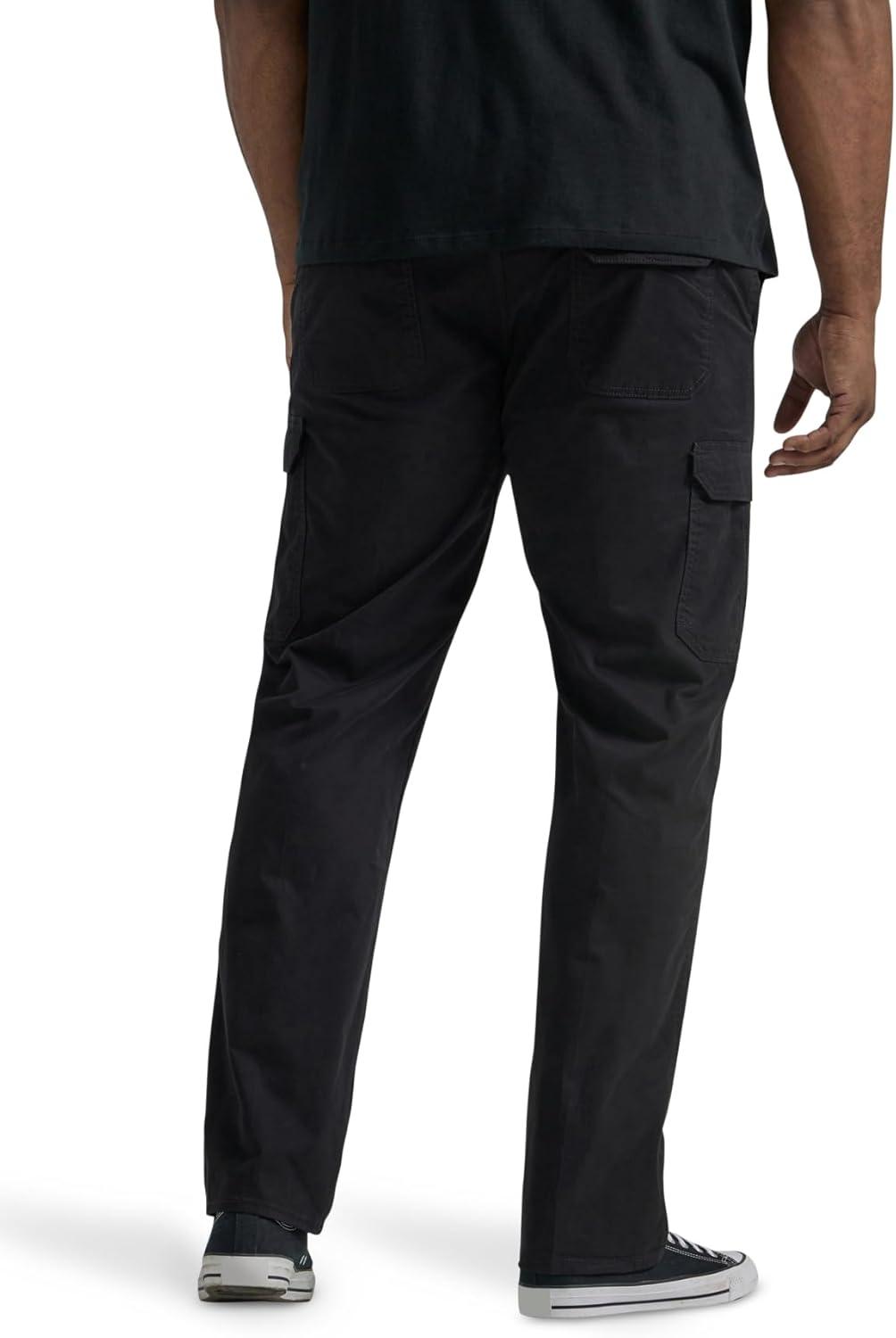 imageLee Mens Big amp Tall Extreme Motion Twill Cargo PantBlack