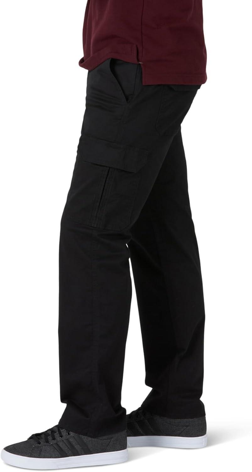 imageLee Mens Big amp Tall Extreme Motion Twill Cargo PantBuddy Black