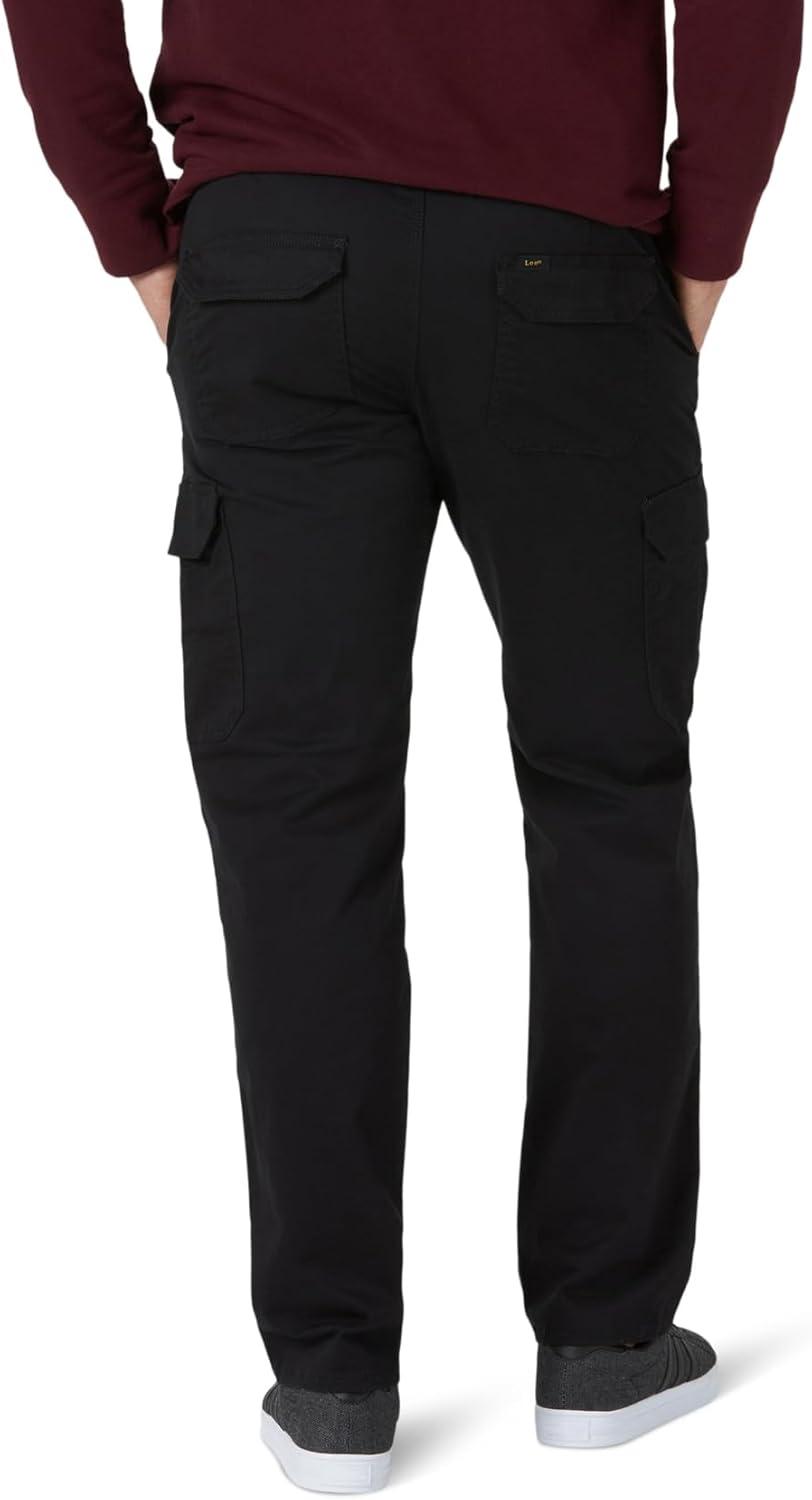 imageLee Mens Big amp Tall Extreme Motion Twill Cargo PantBuddy Black