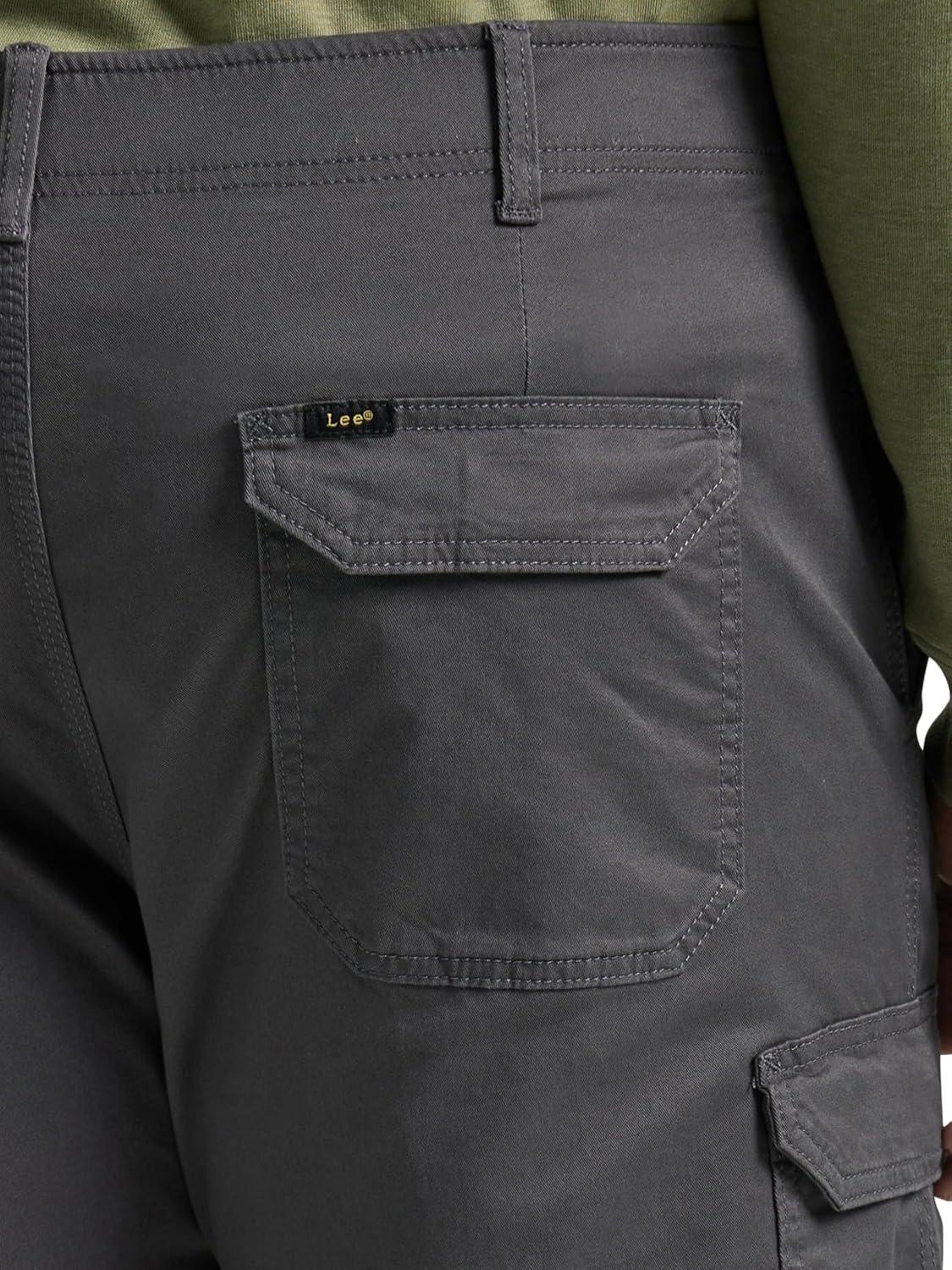 imageLee Mens Big amp Tall Extreme Motion Twill Cargo PantCharcoal