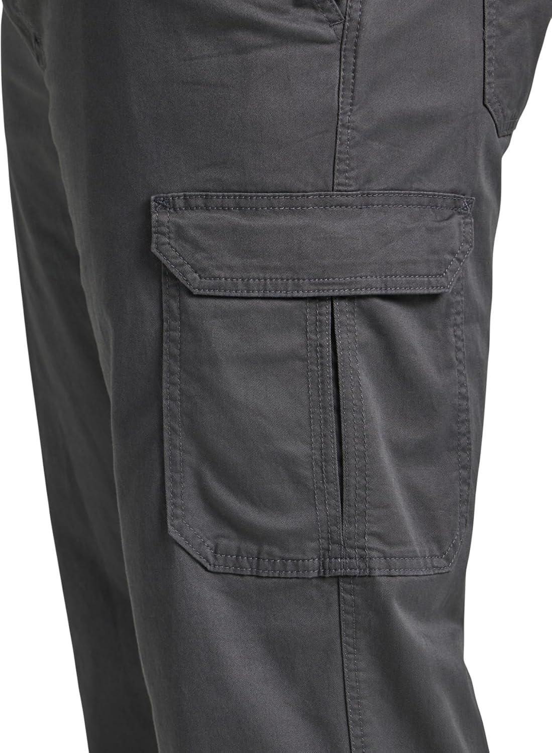 imageLee Mens Big amp Tall Extreme Motion Twill Cargo PantCharcoal