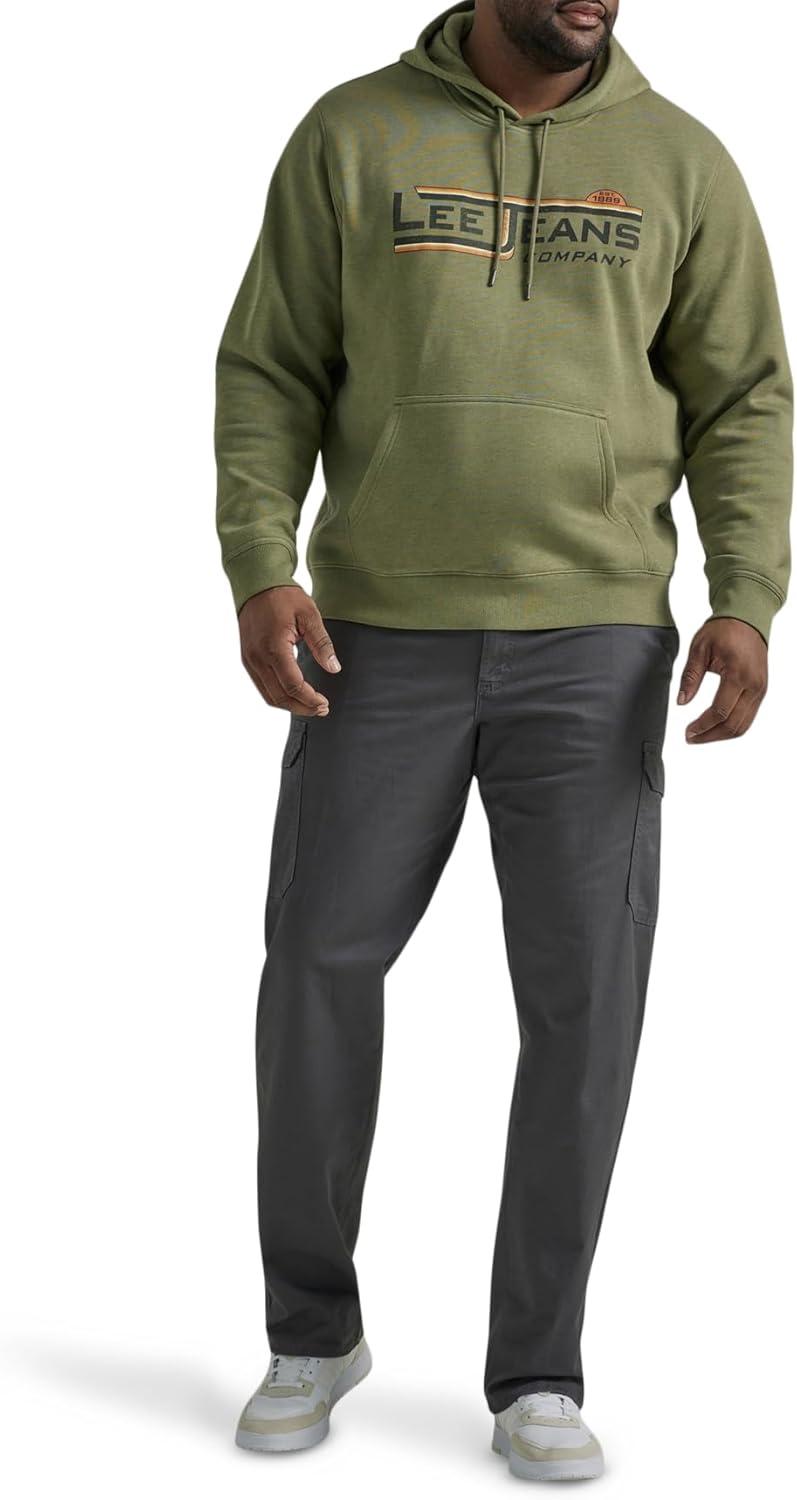 imageLee Mens Big amp Tall Extreme Motion Twill Cargo PantCharcoal