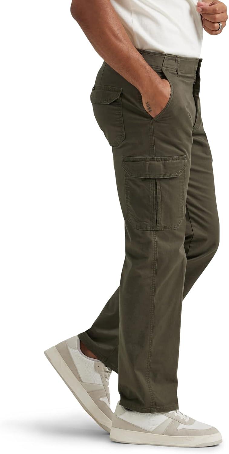 imageLee Mens Big amp Tall Extreme Motion Twill Cargo PantFrontier Olive