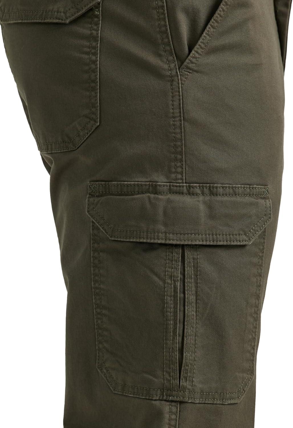 imageLee Mens Big amp Tall Extreme Motion Twill Cargo PantFrontier Olive