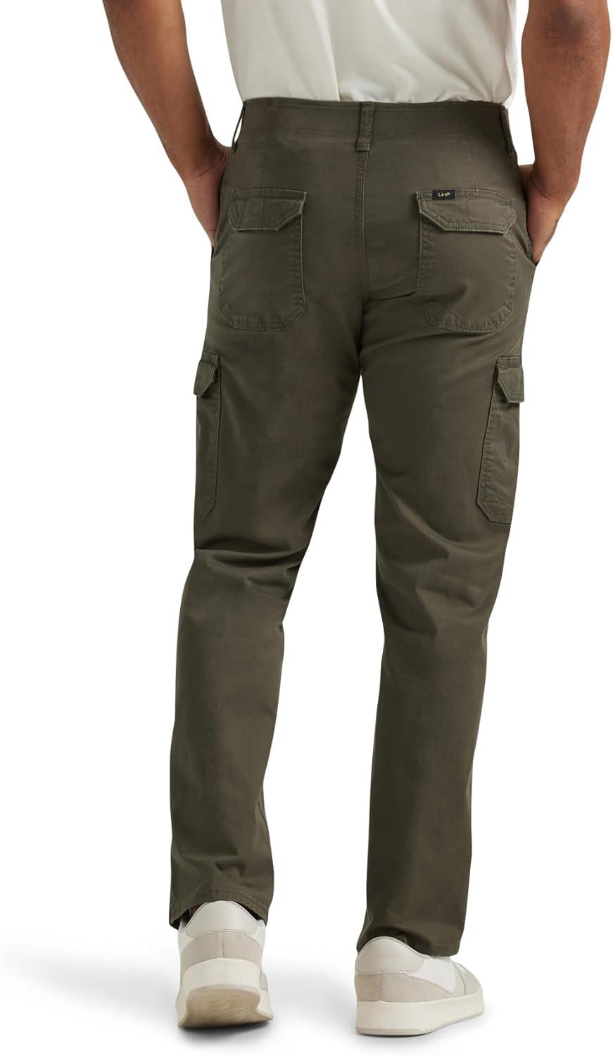 imageLee Mens Big amp Tall Extreme Motion Twill Cargo PantFrontier Olive