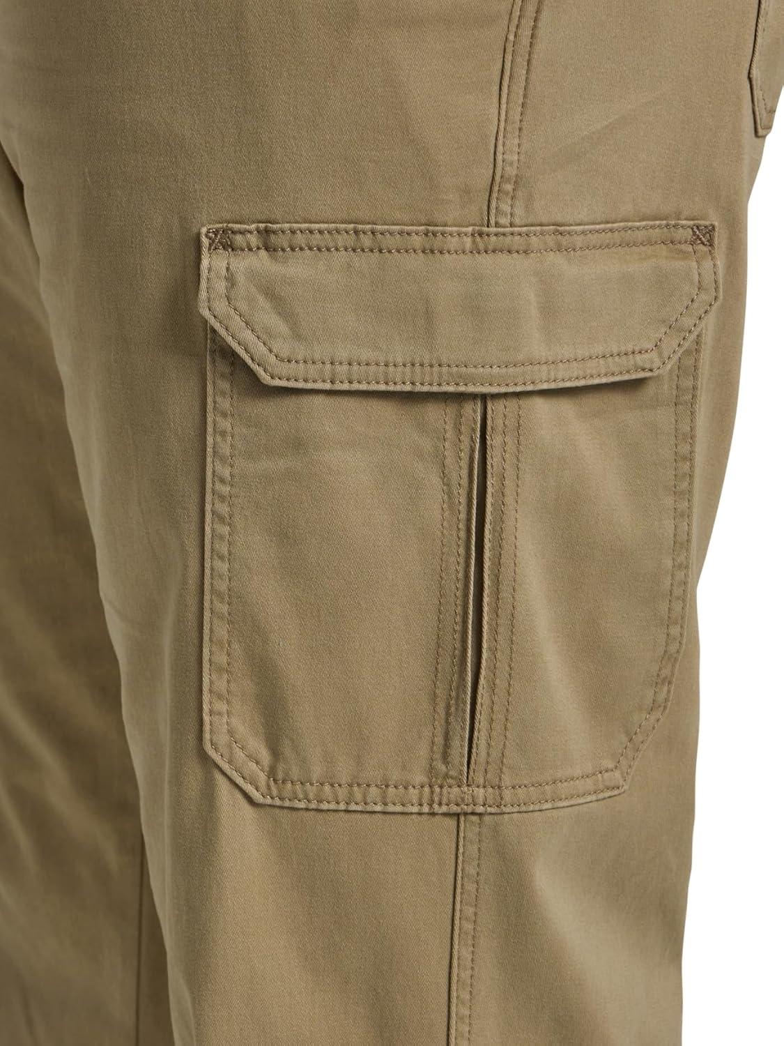 imageLee Mens Big amp Tall Extreme Motion Twill Cargo PantOscar Khaki