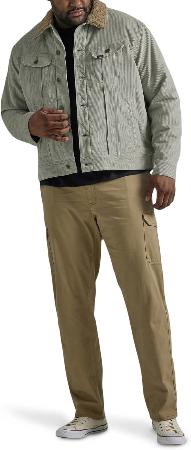 imageLee Mens Big amp Tall Extreme Motion Twill Cargo PantOscar Khaki