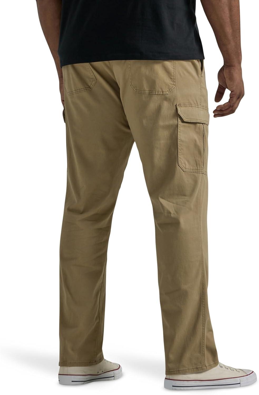 imageLee Mens Big amp Tall Extreme Motion Twill Cargo PantOscar Khaki