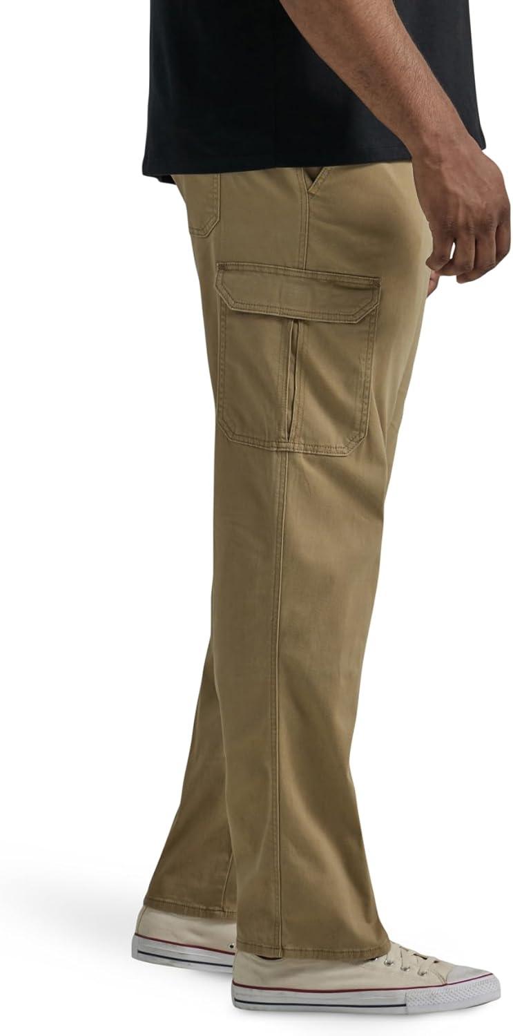 imageLee Mens Big amp Tall Extreme Motion Twill Cargo PantOscar Khaki
