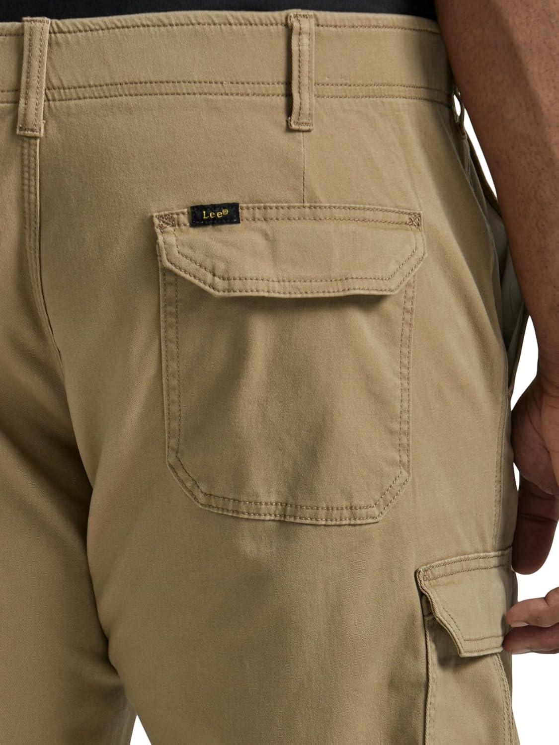 imageLee Mens Big amp Tall Extreme Motion Twill Cargo PantOscar Khaki