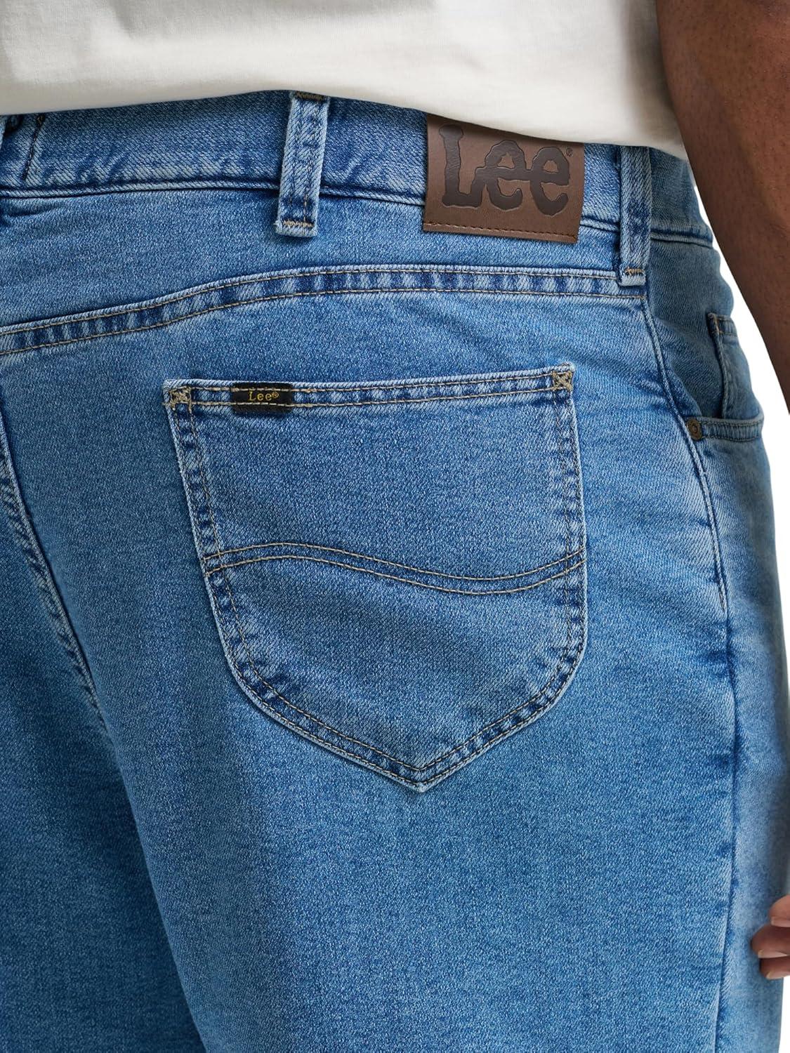 imageLee Mens Big amp Tall Legendary Relaxed Straight JeanCoast Gray Fleece Lined